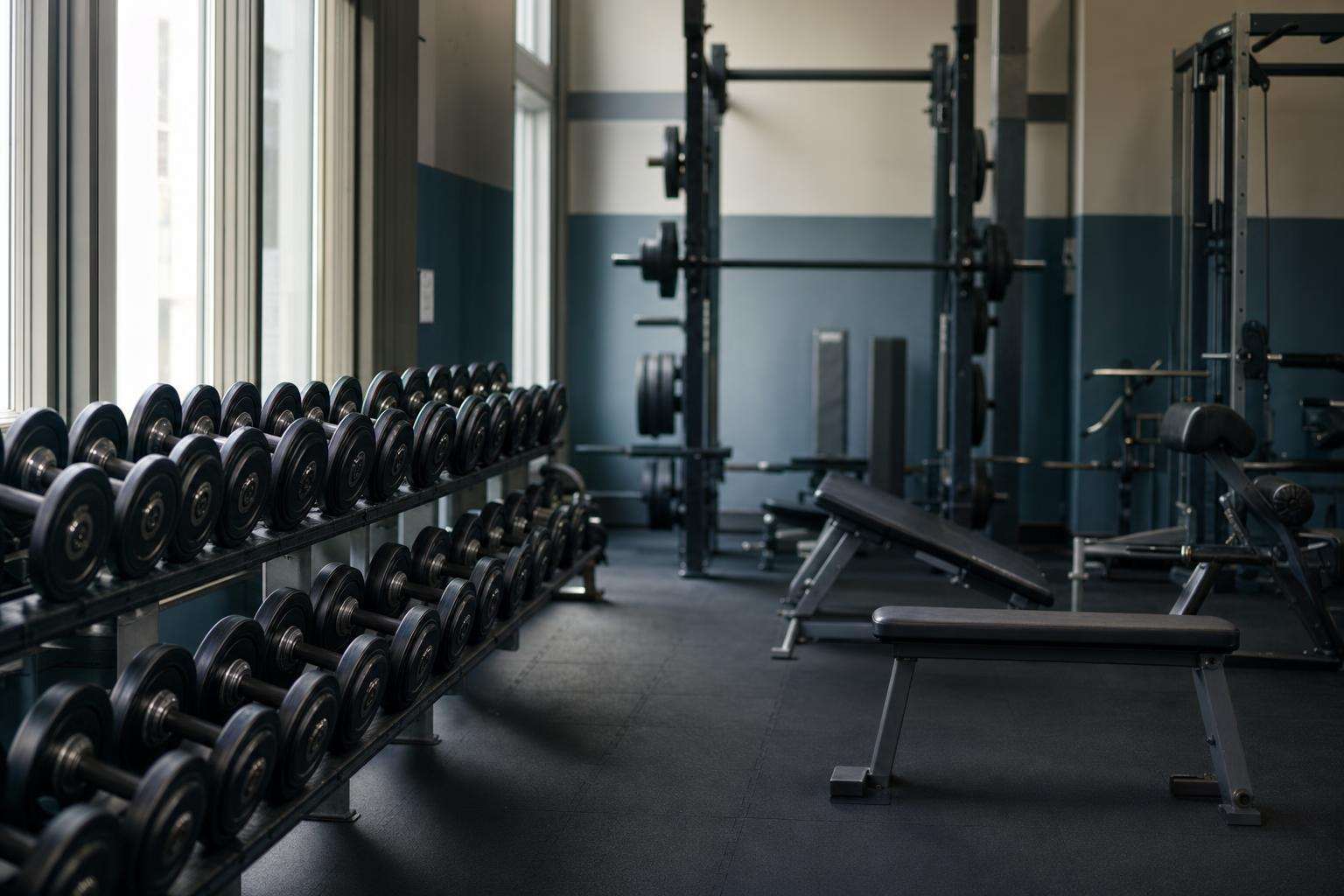 Training equipment still life, no people